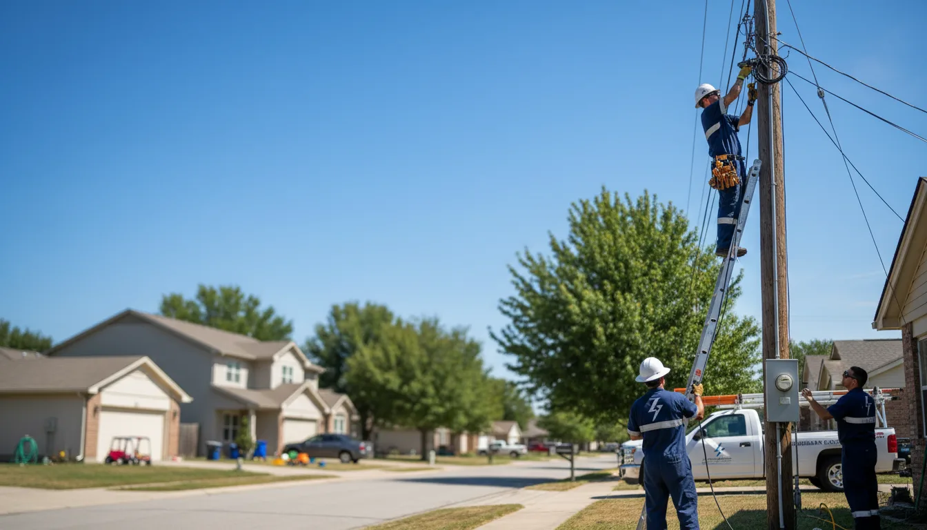 Residential electrician providing installation services in Eudora, AR